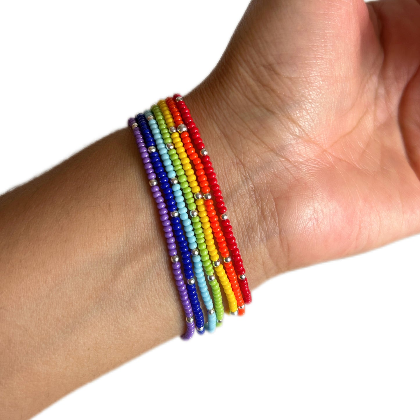 7 CHAKRAS CON CHAQUIRA Y PLATA LEY .925
