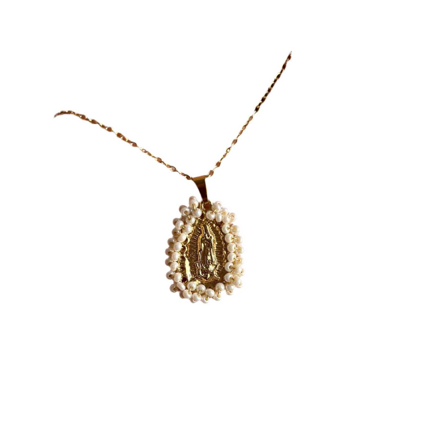 Collar virgen bordada
