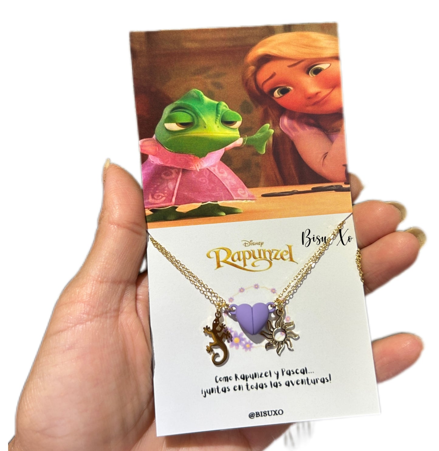 Collar Rapunzel y Pascal