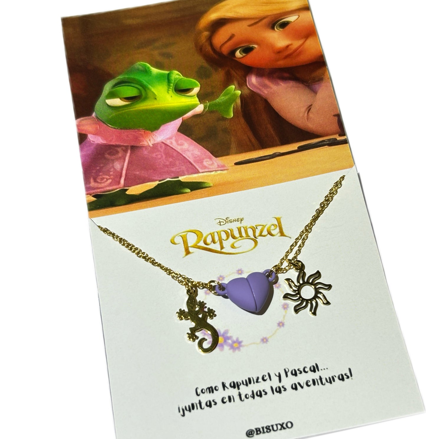 Collar Rapunzel y Pascal