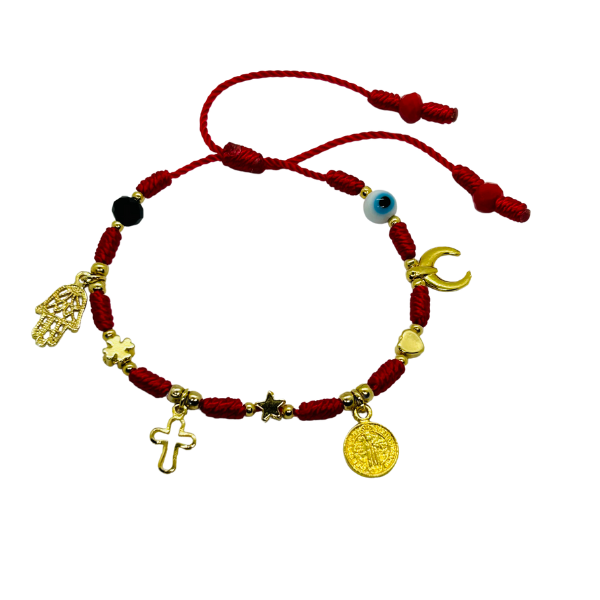 Pulsera de protección en chapa de oro
