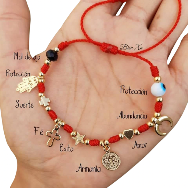 Pulsera de protección en chapa de oro