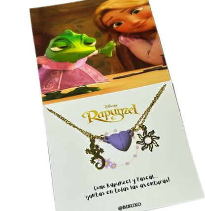 Collar Rapunzel y Pascal