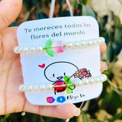 Pulseras de tulipán