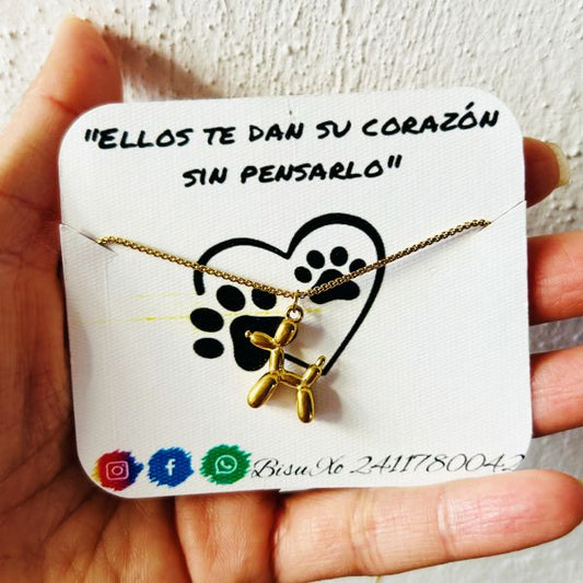 Collar de globo perrito