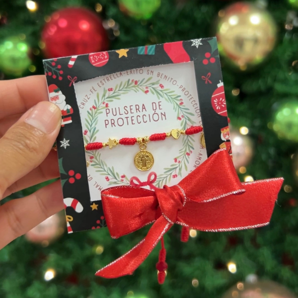 Pulsera de protección en chapa de oro
